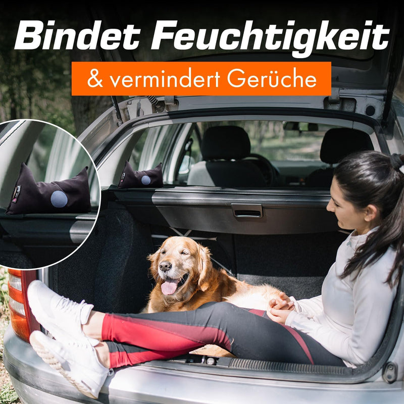 Upgrade4cars Auto Luftentfeuchter Kissen 1kg wiederverwendbar mit Restart-Funktion | Silica Granulat