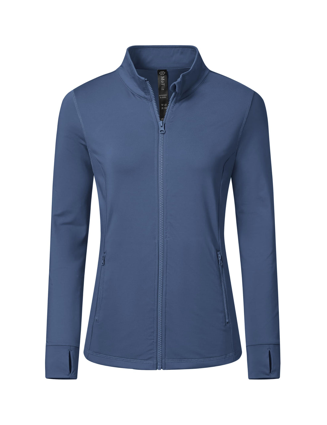MoFiz Sportjacke Damen Leicht Trainingsjacke Mikrofleece Sweatjacke Wandershirt mit Reissverschluss