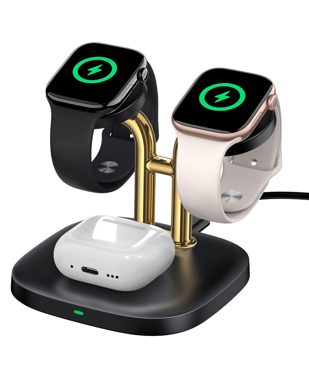 SwanScout Ladestation für 2 Uhren, 5W Doppel Watch Ladestation für Apple Watch Ultra 3/Ultra 2/SE 3/