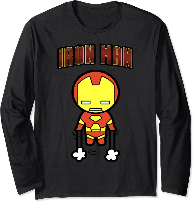 Marvel Iron Man Invincible Kawaii Flying Langarmshirt