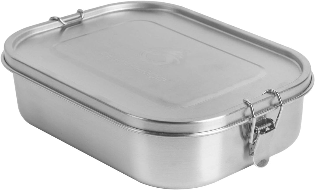 hydro2go® | NEU | Auslaufsichere Edelstahl Brotdose als innovatives Set. BPA- und plastikfreie Lunch