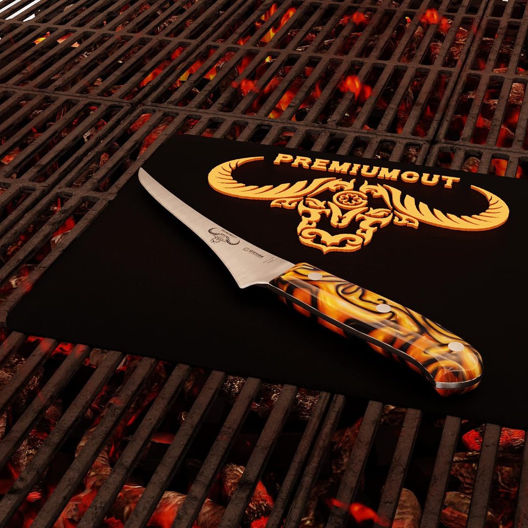 GIESSER seit 1776 - Made in Germany - Filetiermesser 17 cm Spicy Orange, PremiumCut Filet No 1, Fili