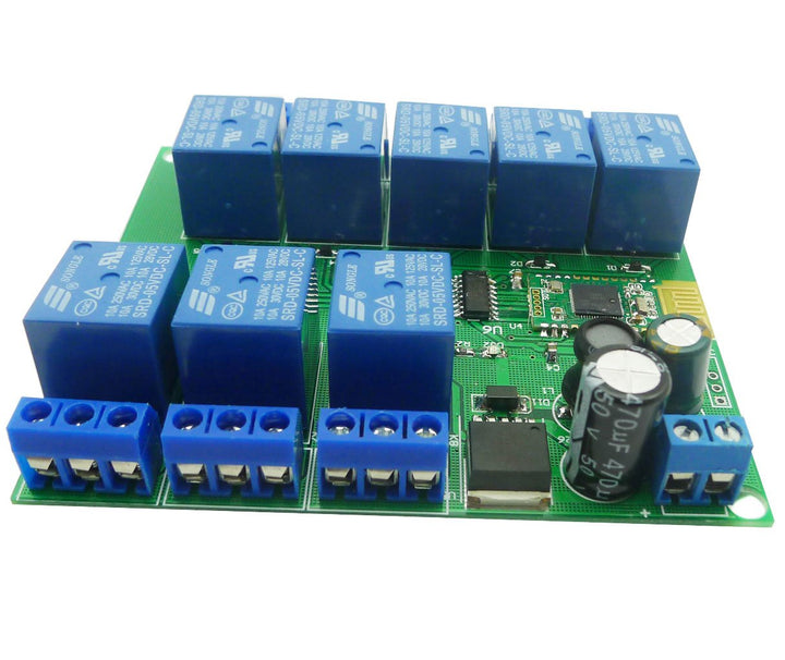Aihasd Bluetooth Relay Module 8 Channel 4.0 BLE for Apple Android Phone IOT 8 Channel Relay, 8 Chann