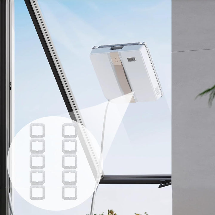 Reinigungspads Ersatz für ECOVACS WINBOT Mini Fensterputzroboter, Hochwertige Mikrofaser für Streife