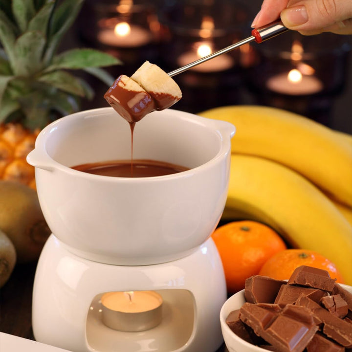OUNONA 12 Stück 24 cm Fondue Gabeln aus rostfreiem Edelstahl mit Hitzebeständigem Griff für Schokola