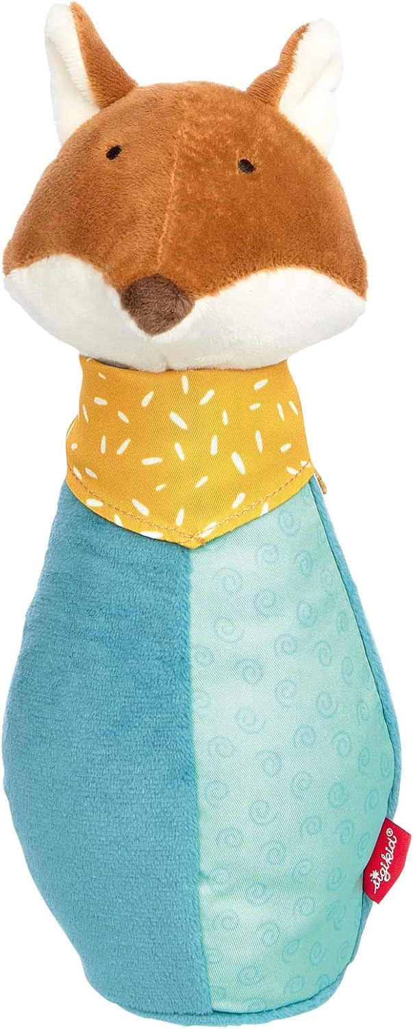 SIGIKID 43222 Soft-Kegelspiel, yellow für Mädchen und Jungen von 3 bis 36 Monaten Mehrfarbig/Kegelsp