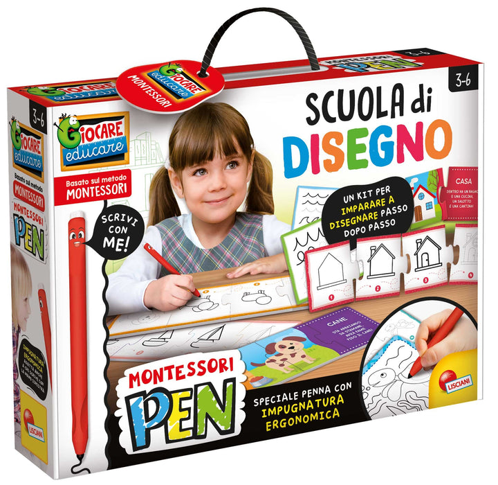 Lisciani Spiele Montessori Pen Zeichnung Schule, 101696