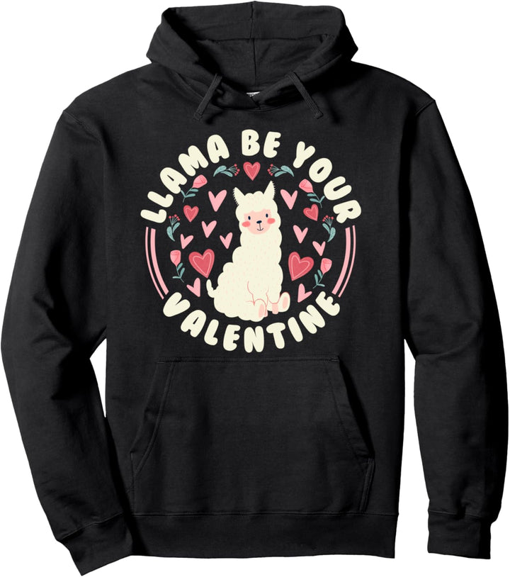 Valentine's Day Partner Beziehung Liebe - Lama Valentinstag Pullover Hoodie