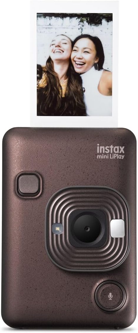 INSTAX Mini LiPlay 2 Digital Hybrid Camera Deep Bronze, Deep Bronze