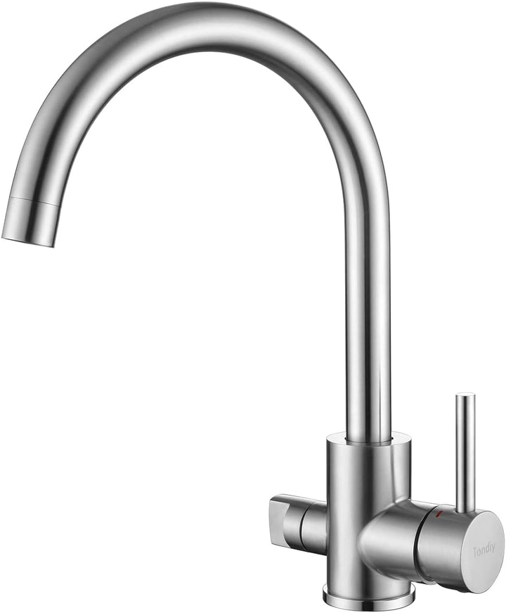 Tondiy Wasserhahn Küche für Geschirrspüler, Küchenarmatur mit 3/4 Zoll Anschlusss, Hochdruck Spültis