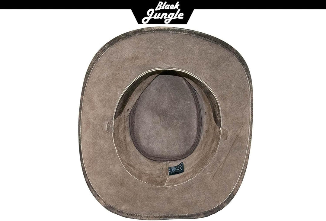 Black Jungle Denver Lederhut Westernhut Vollleder Cowboyhut Australienhut S Tan, S Tan