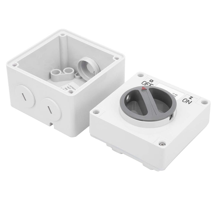 IP66 Wasserdichter Schalter 250V 2 Positionen Drehwahlschalter Staubdichter Ein Aus Schalter für den