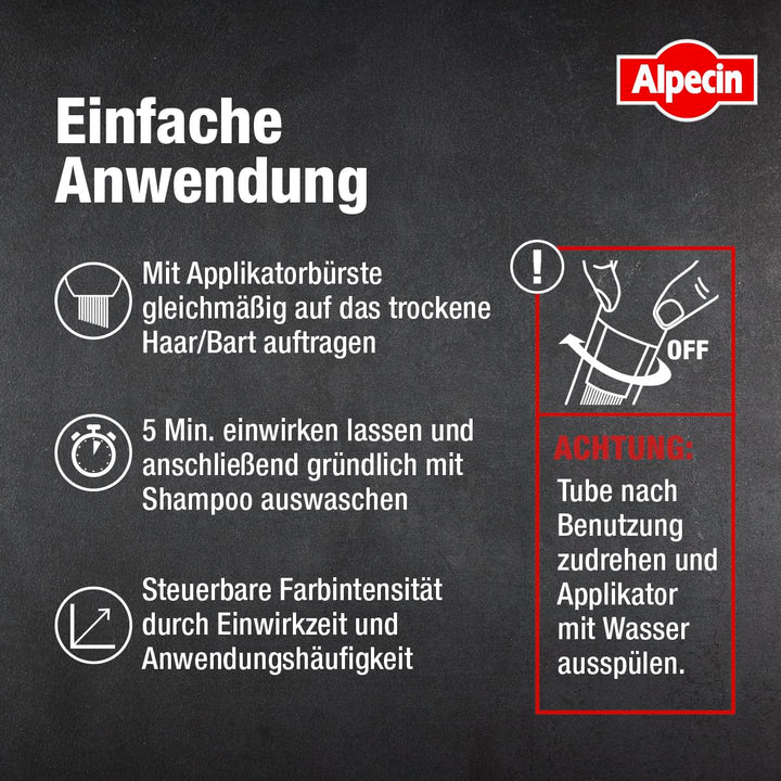 Alpecin Grey Attack Bart & Schläfen Color Booster 50 ml - Graue Haare an Bart und Schläfen abdecken