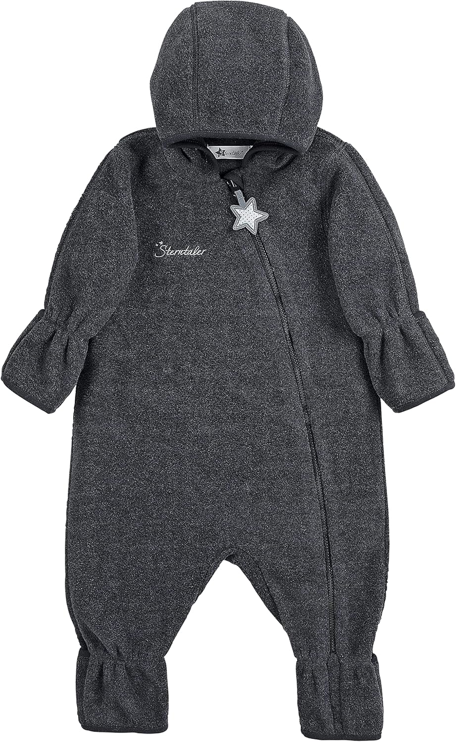Sterntaler Unisex Kinder Overall Baby Fleece Overall 74 Anthrazit Meliert, 74 Anthrazit Meliert