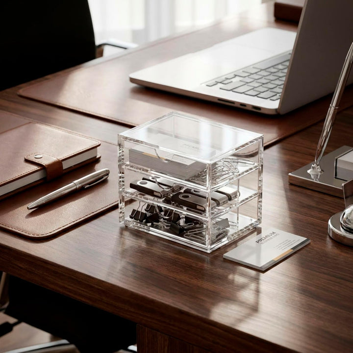 OSCO A3275 Magazin mit 3 Schubladen aus klarem Acryl, klein Small (3 Drawer), Small (3 Drawer)
