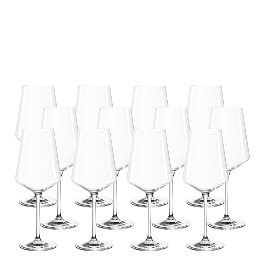 LEONARDO HOME Set aus 12 Weissweingläser Puccini, Weingläser, Teqton-Kristallglas, spülmaschinenfest