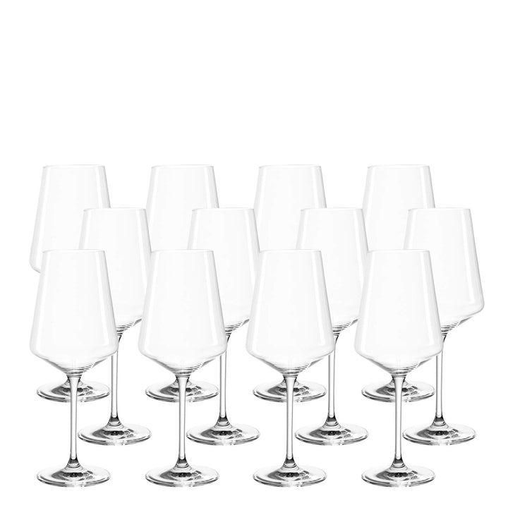LEONARDO HOME Set aus 12 Weissweingläser Puccini, Weingläser, Teqton-Kristallglas, spülmaschinenfest