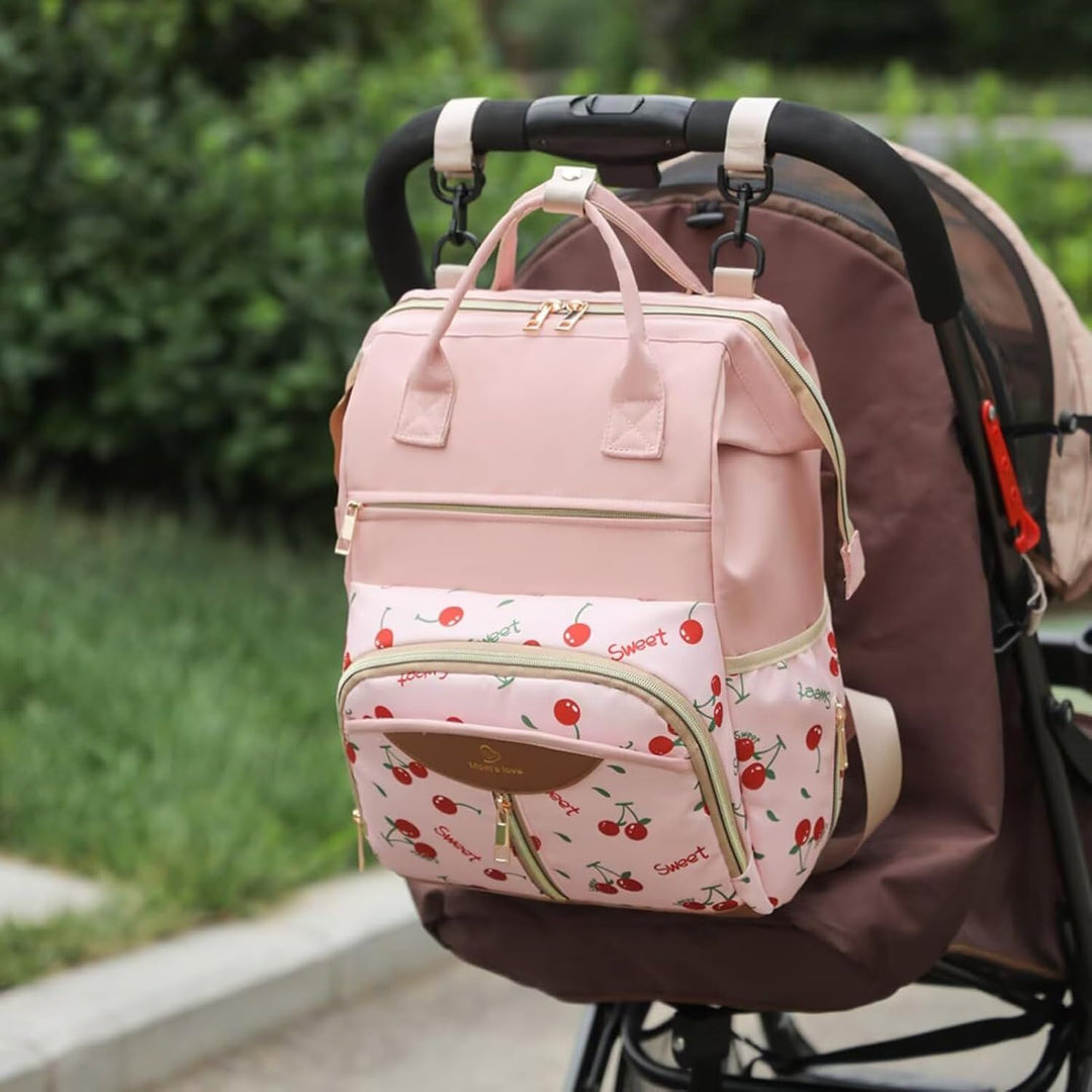 Generisch Wickelrucksack - Wickeltasche Mit Isoliertem Flaschenfach | Reise Baby Tasche Mit Wickelun