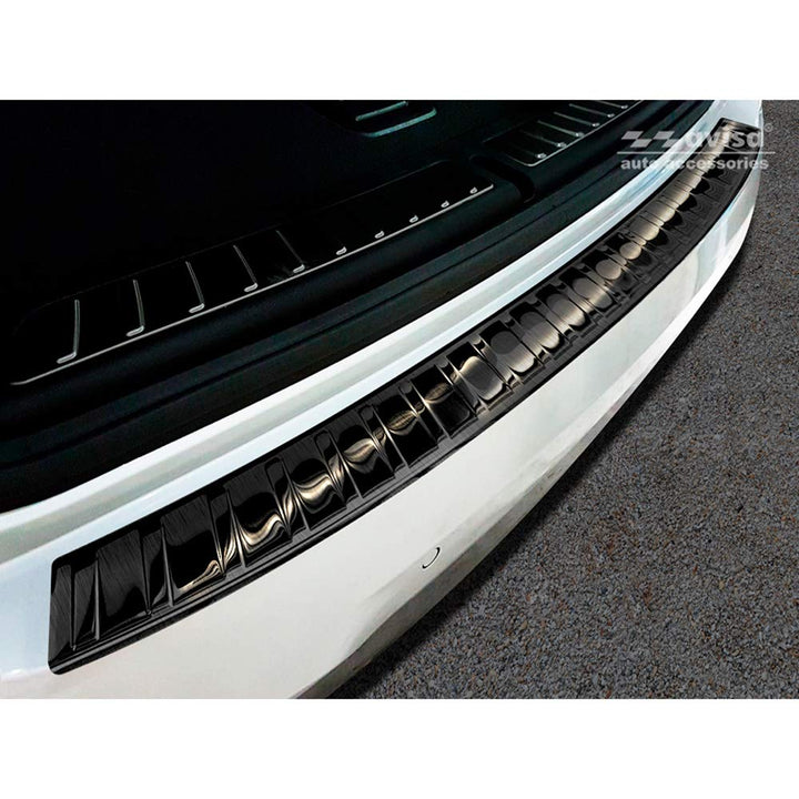 Avisa Schwarz Edelstahl Heckstossstangenschutz kompatibel mit BMW X3 G01 M-Paket 2017-2021 & Facelif