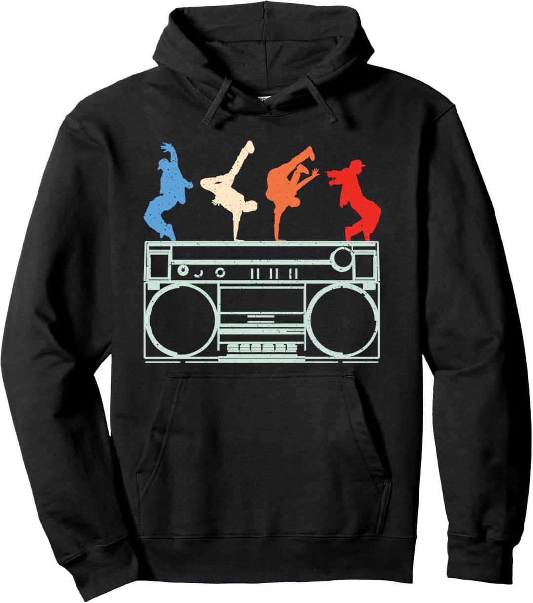 Boombox - breakdancing bboy hip hop dance Pullover Hoodie