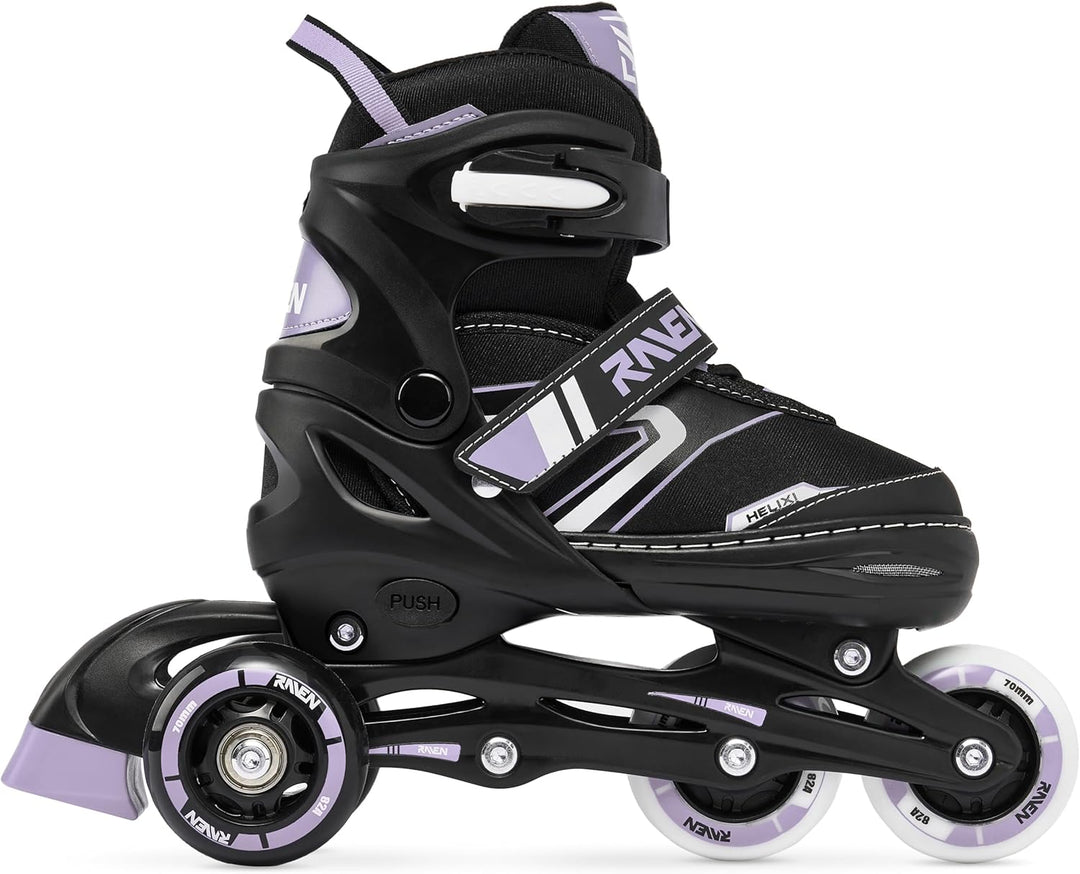 RAVEN Verstellbare 4in1 Inlineskates-Schlittschuhe-Rollschuhe-Triskates Helixi 34-37 (21cm-23,5cm) H