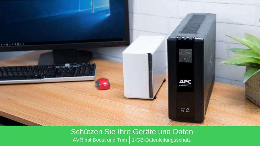 APC by Schneider Electric Back UPS PRO - BR1300MI - UPS 1300VA Leistung - MI modell (8 IEC Outlets,