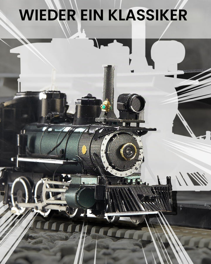Piececool 3D Puzzle Metall, Zug für Modellbausatz Erwachsene, 3D-Puzzles zu Bauen, BAU, Bastel-Kits,