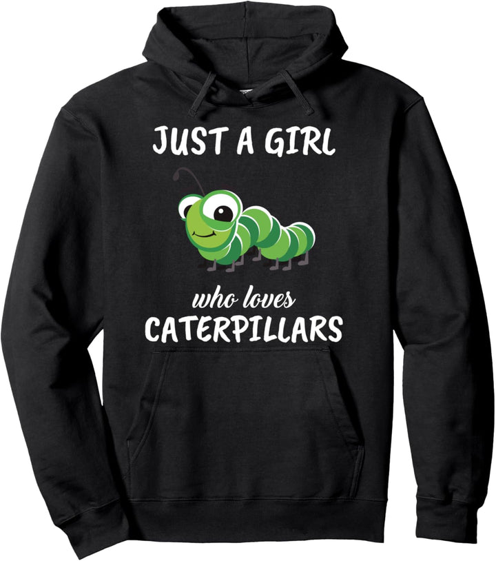 Damen Just A Girl Who Loves Catterpillars Geschenk Raupen Pullover Hoodie