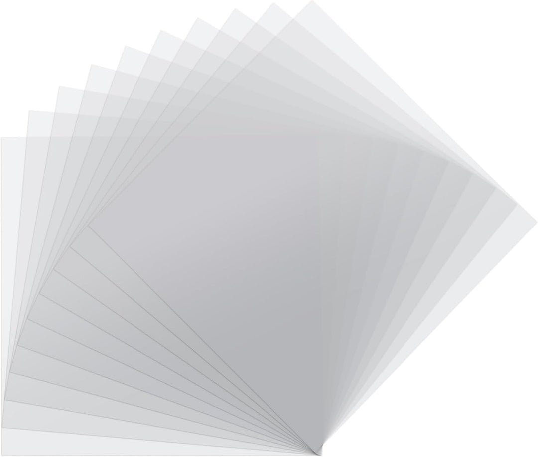 Vaessen Creative Florence Acetat Platten - Quadratisch Kraftpapier - 30,5 x 30,5 cm - Transparent -