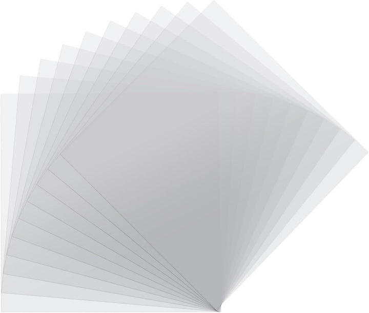 Vaessen Creative Florence Acetat Platten - Quadratisch Kraftpapier - 30,5 x 30,5 cm - Transparent -