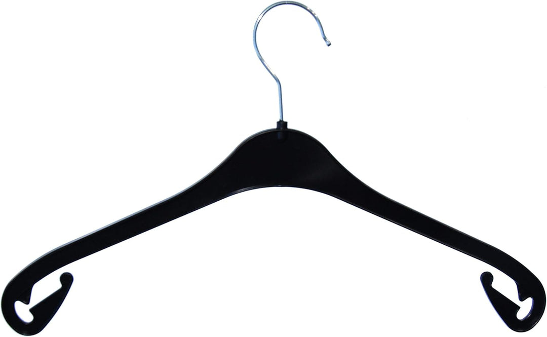 Kleiderbügel aus Kunststoff, 20 St. Kunststoffbügel 38 cm, schwarz