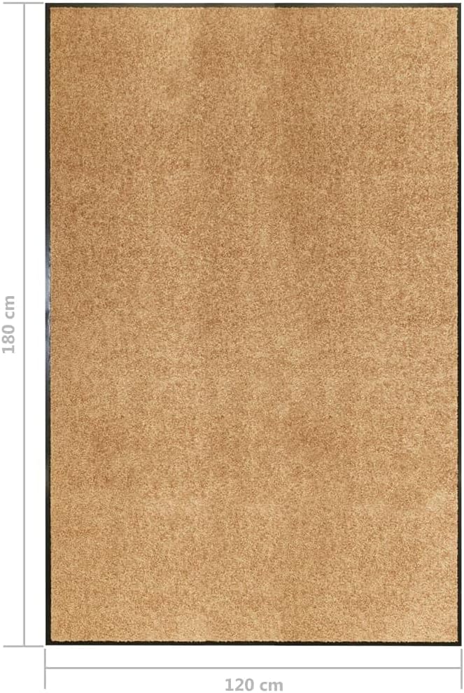 vidaXL Fussmatte Waschbar Schmutzfangmatte Türmatte Fussabtreter Schmutzmatte Schmutzfangläufer Saub