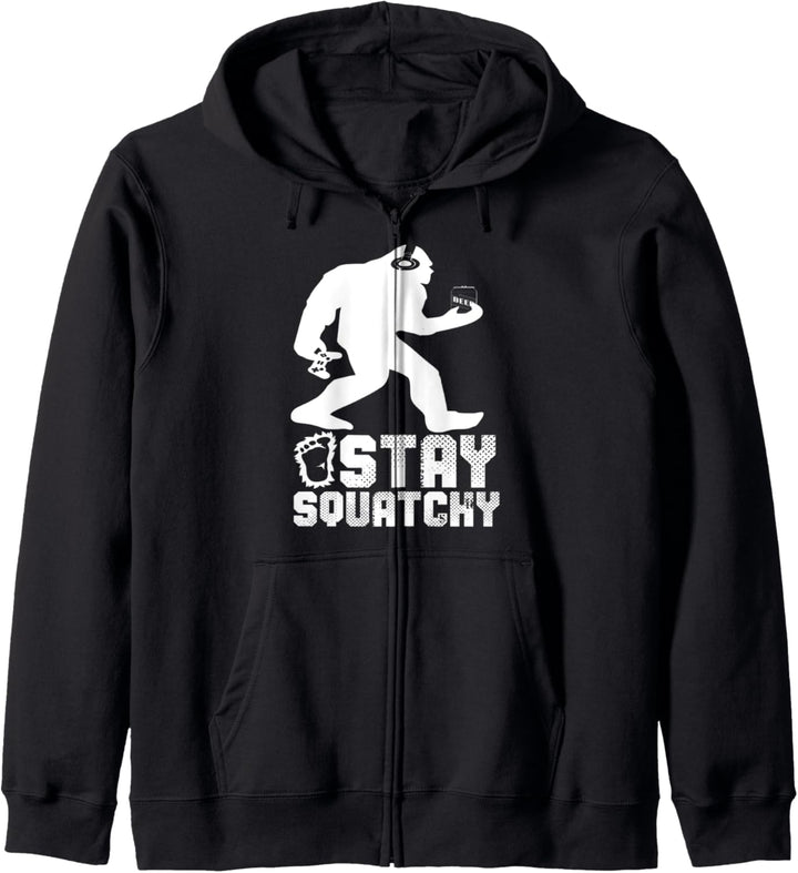 Bleib knackiger Bigfoot Kapuzenjacke
