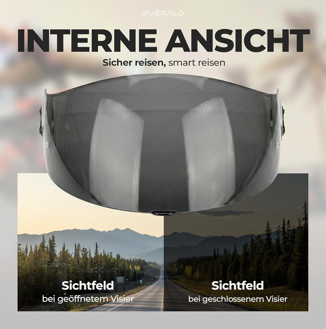 Everalo Kompatibel mit Xlite 802rr Visier - x803 - x802 - x802r - x702 - x661 - x603 - xsf 02 - Helm
