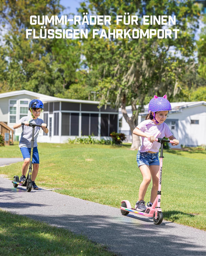 FanttikRide C9 Pro E Scooter Kinder von 120-160CM, Bunte Regenbogenlichter E Roller für Jungen und M
