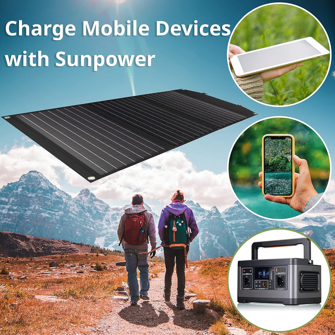 Bresser Solar Ladegerät 90W mit 1x DC- und 3x USB-A-Anschlüssen inkl. USB-A-Buchse mit QC3.0 zur Sch