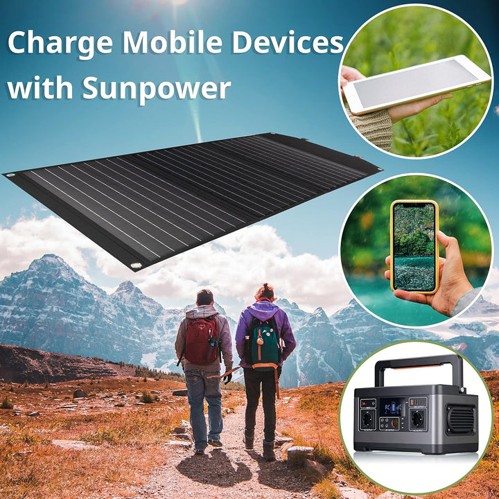 Bresser Solar Ladegerät 90W mit 1x DC- und 3x USB-A-Anschlüssen inkl. USB-A-Buchse mit QC3.0 zur Sch