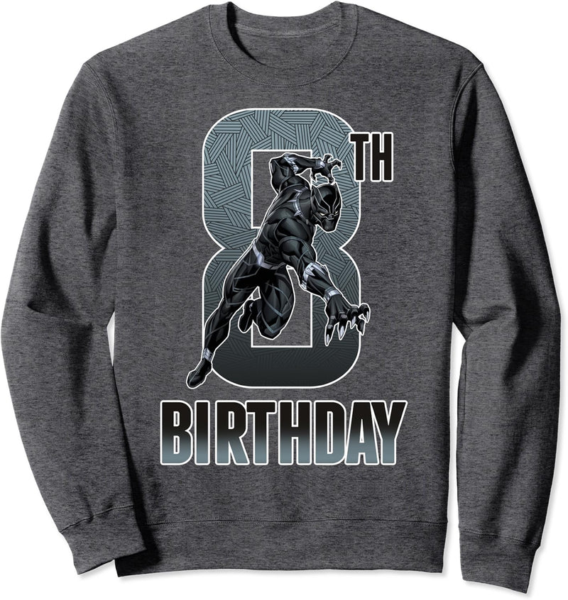 Marvel Black Panther Action Pose 8th Birthday Sweatshirt
