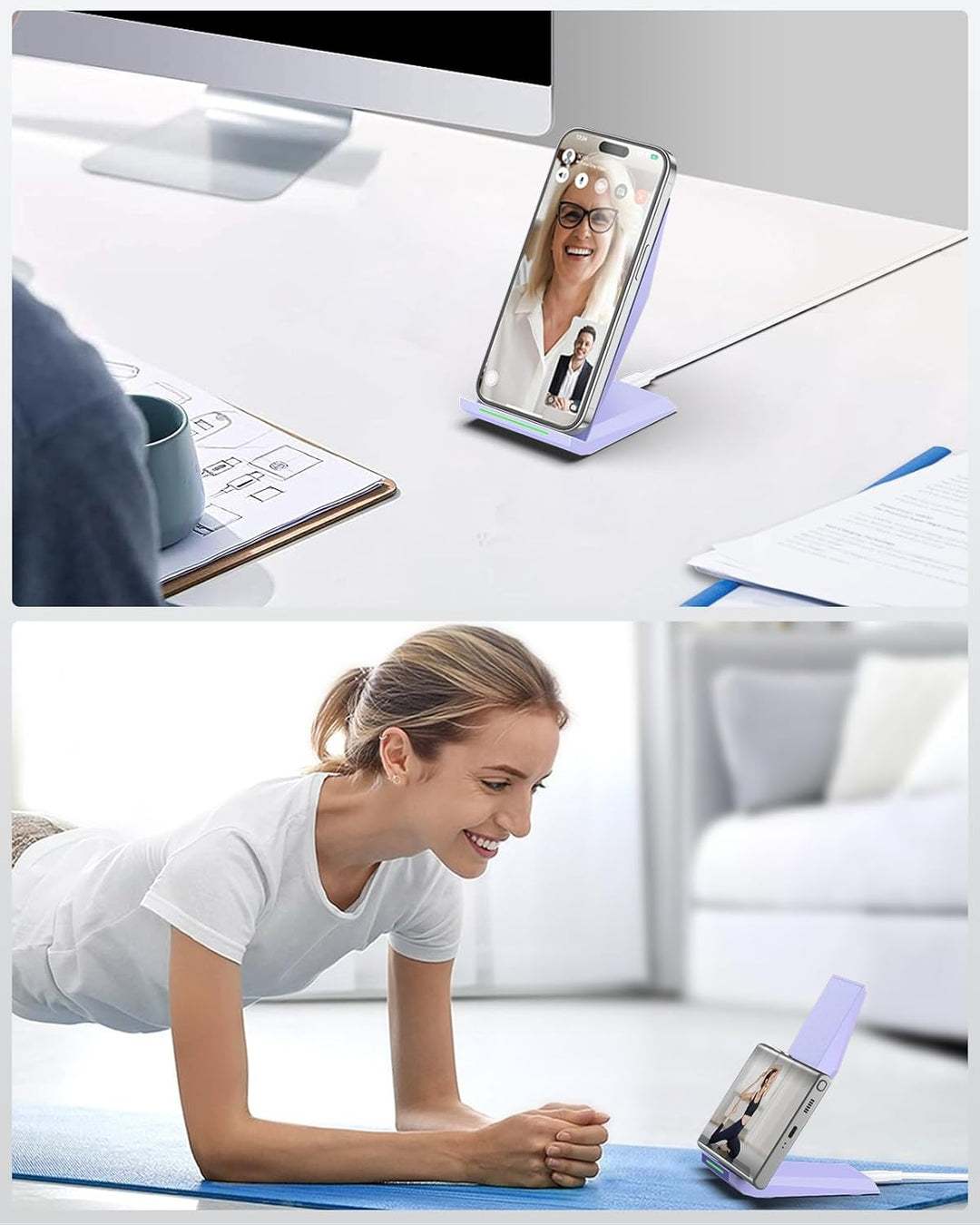 NANAMI Fast Wireless Charger, Induktive Ladestation für Apple iPhone 17 16 15 14 13 12 Pro 11 XS Max
