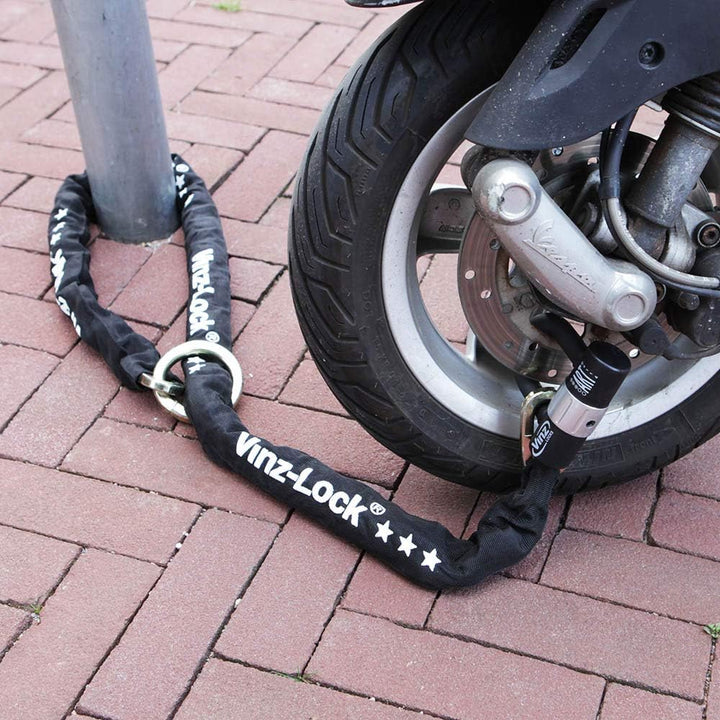VINZ Kungur Kettenschloss ø10mm | ART 3 Zertifikat | Schloss für Roller Scooter Motorrad Moped E-Bik