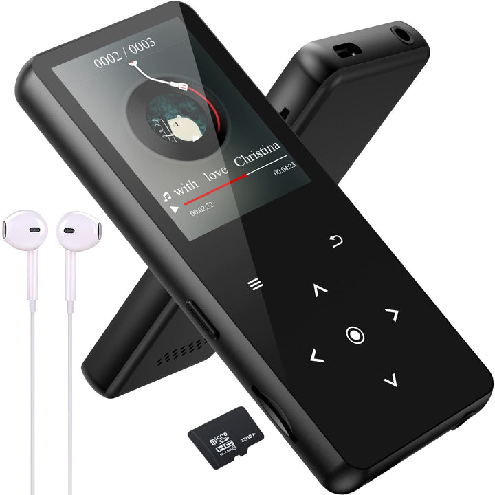 MP3 Player Bluetooth 5.0 Sport Musik-Player 32GB HiFi Verlustfreier Ton Walkman Eingebauter HD-Lauts