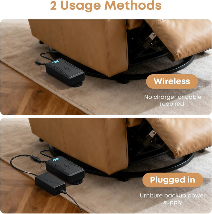 Battery Pack for Reclining Furniture 2500mAh Universal Wireless Recliner Battery Pack Charger for El