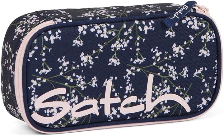 satch Schlamperbox extra gross inkl. Trennfach Reissverschlussfach Stiftehalter Geodreieck Sichtfens