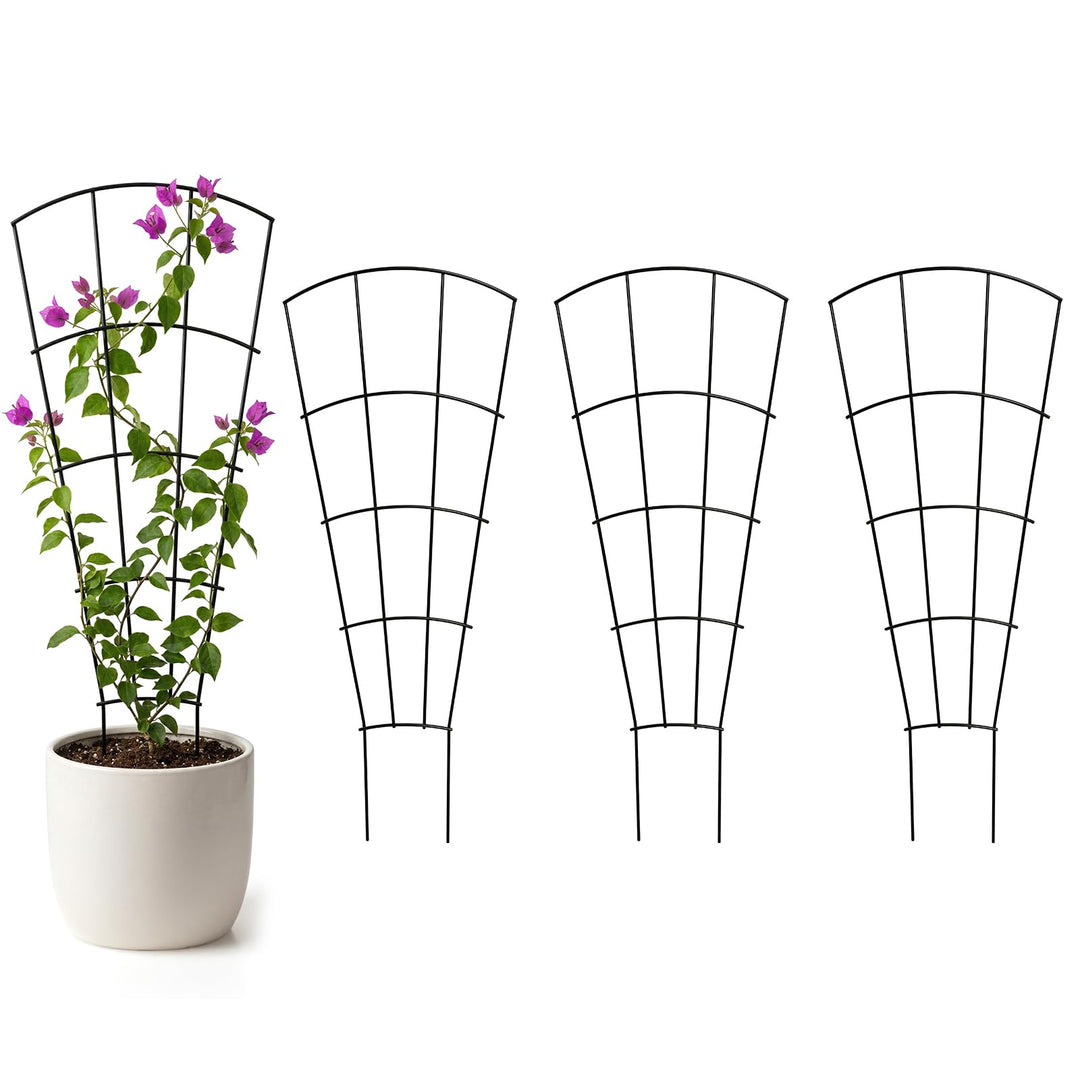 Thealyn 4er Pack 60cm / 23 Zoll Indoor-Pflanzen-Trellis für kletternde Topfpflanzen, Outdoor Metall
