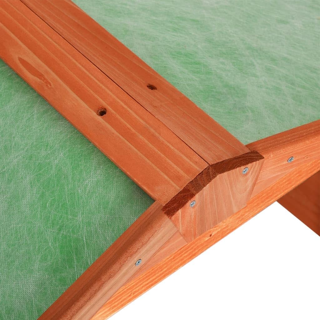 vidaXL Tannenholz Massiv Mähroboter Garage Dach Unterstand Überdachung Rasenmäher Überdachung Holzga
