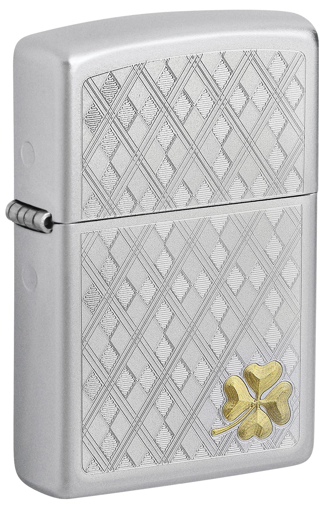 Zippo PL This Stunning Four Leaf Clover Feuerzeug, Messing, Edelstahl, 1 x 3,5 x 5,5 cm