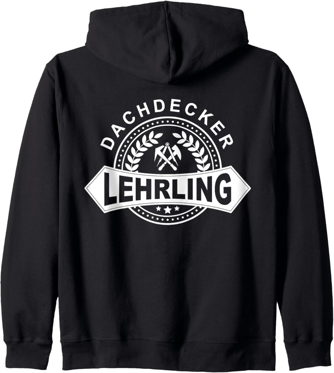 Dachdecker Lehrling mit historischem Zunftwappen Kapuzenjacke