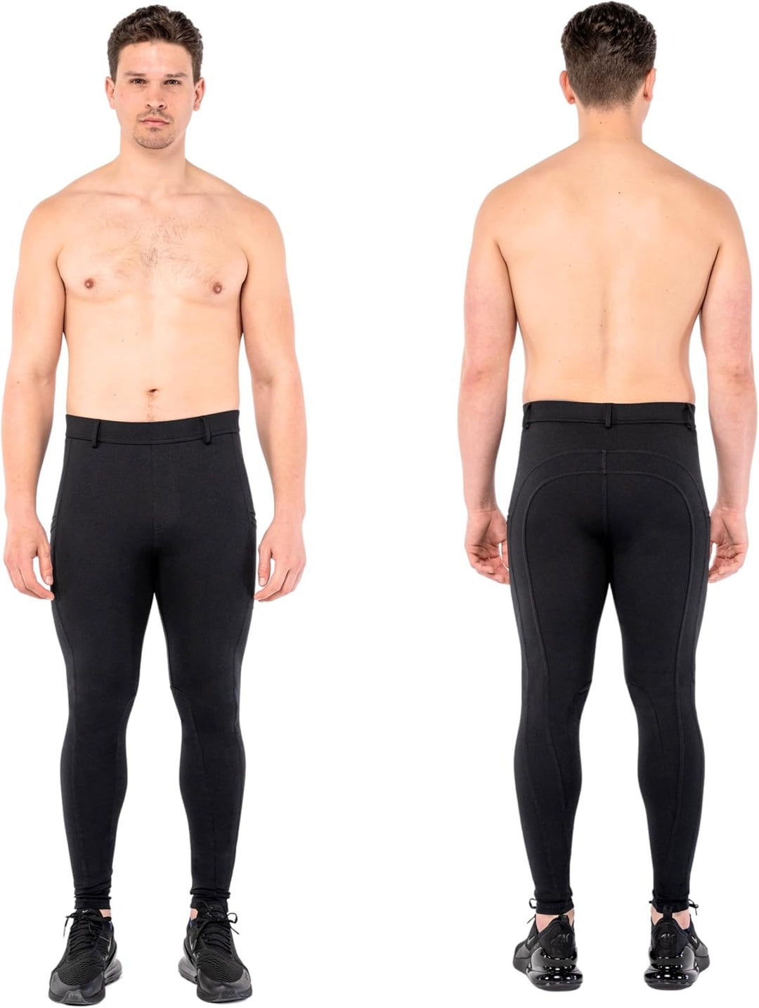 Kapow Meggings für Herren 'Supreme Range': Deluxe Kompressionsleggings mit Taschen für Streetstyle,
