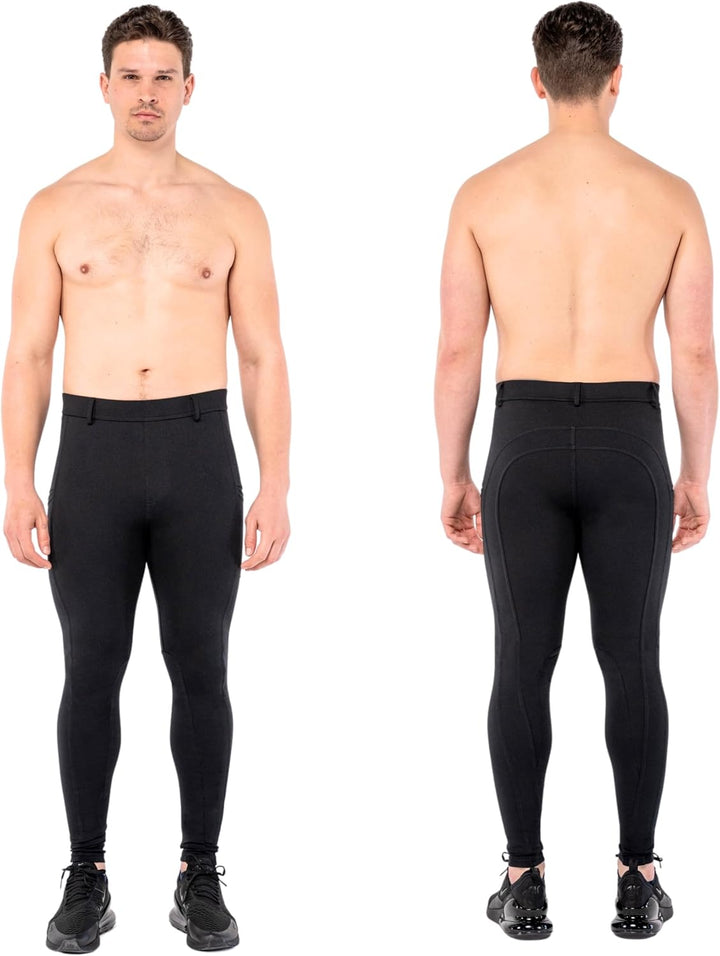 Kapow Meggings für Herren 'Supreme Range': Deluxe Kompressionsleggings mit Taschen für Streetstyle,