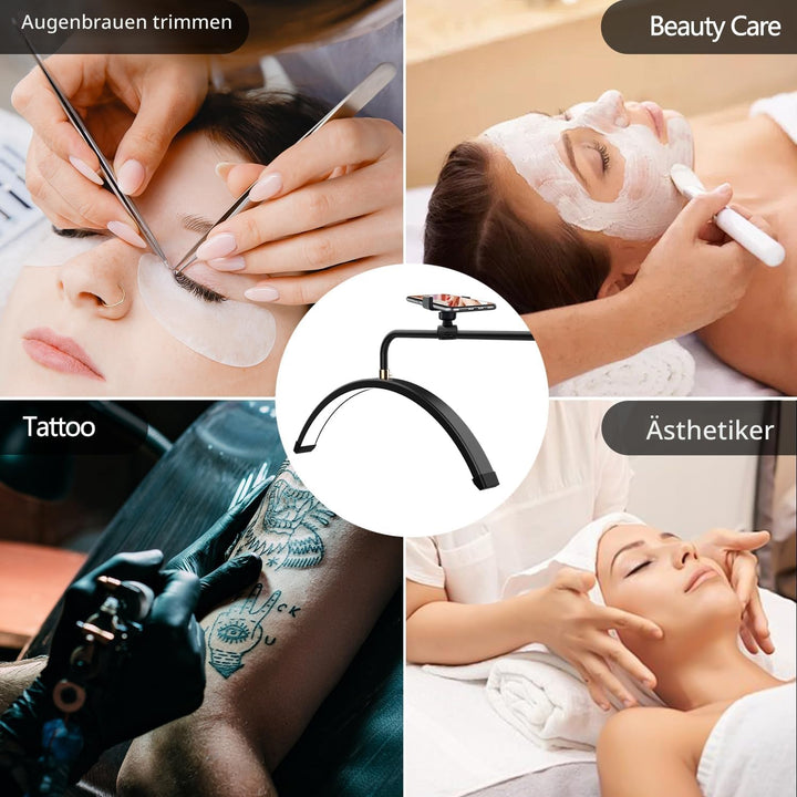 Wimpern Lampe für Wimpernverlängerungen mit Telefonhalter, Tätowierer, Nageltechniker – kühle, LED B